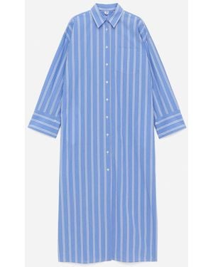 ARKET Cotton Shirt Dress - Blue