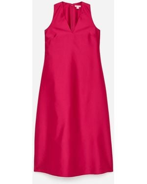 ARKET Sculptural V-Neck Dress - Pink