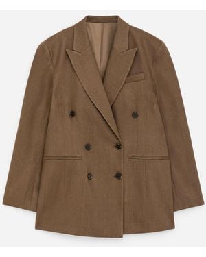 ARKET Double-Breasted Blazer - Natural