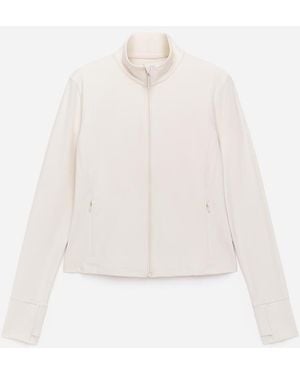 ARKET Soft Zip-Up Training Jacket - White
