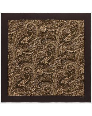 ARKET Printed Silk Scarf - Green