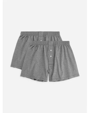 ARKET Jersey Boxers, Set Of 2 - Grey