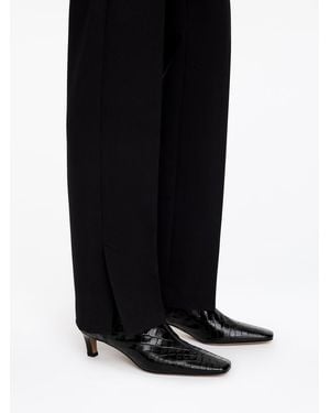 ARKET Leather Ankle Boots - Black