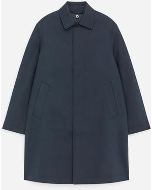 ARKET Relaxed Cotton Car Coat - Blue