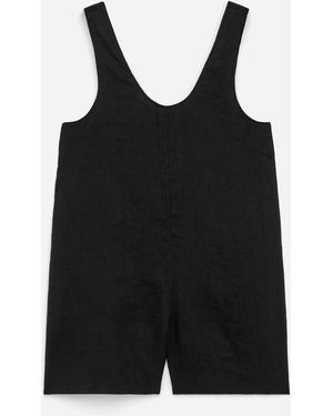 ARKET Linen Playsuit - Black