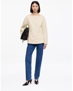 ARKET Open-Neck Blazer - White