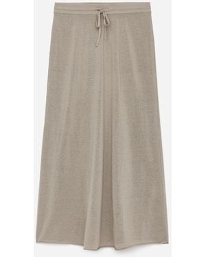 ARKET Linen-Cotton Blend Skirt - Natural