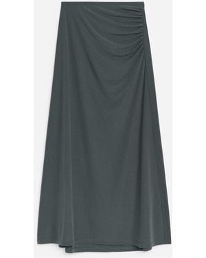 ARKET Gathered Maxi Skirt - Grey