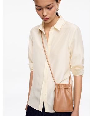 ARKET Leather Crossbody Bag - Natural