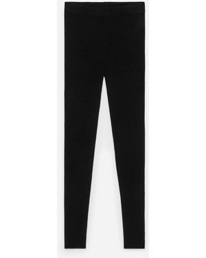 ARKET Merino-Blend Rib Leggings - Black