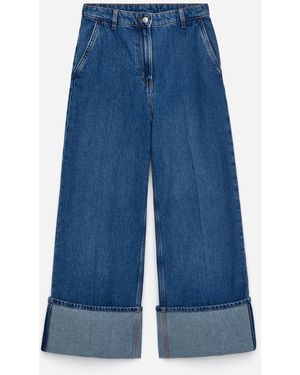 ARKET Wide Turn-Up Jeans - Blue