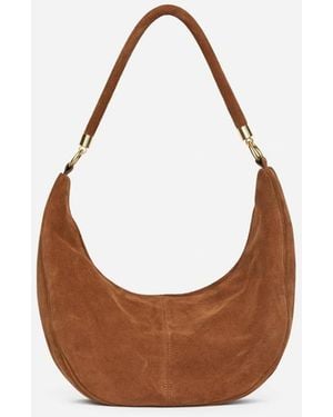 ARKET Split Suede Shoulder Bag - Black