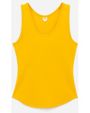 ARKET Rib Tank Top - Yellow