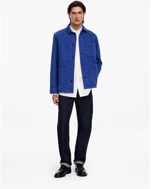ARKET Overdyed Twill Overshirt - Blue