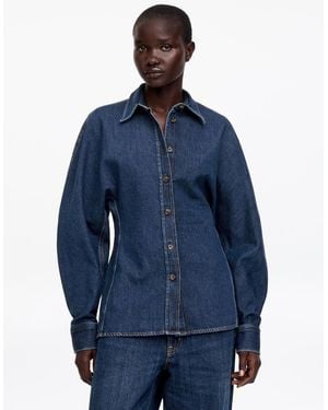 ARKET Sculpted Denim Shirt - Blue