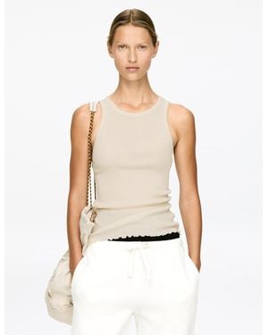 ARKET Wool-Silk Tank Top - White