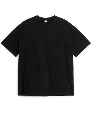 ARKET Oversized Heavyweight T-Shirt - Black