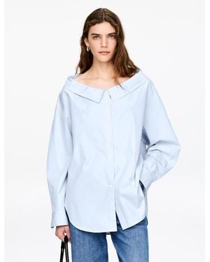 ARKET Open-Neck Blouse - White