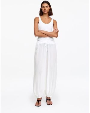 ARKET Cotton Balloon Trousers - White