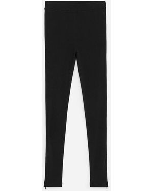 ARKET Zip-Detail Leggings - Black