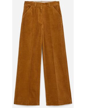 ARKET Wide-Leg Corduroy Trousers - White
