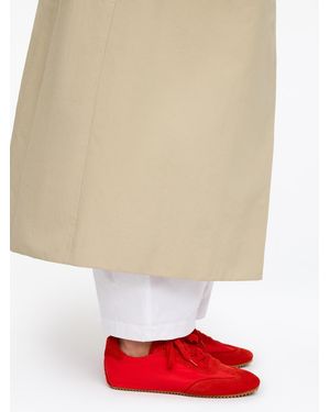 ARKET Suede-Nylon Trainers - White