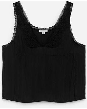 ARKET Lace-Detail Top - Black