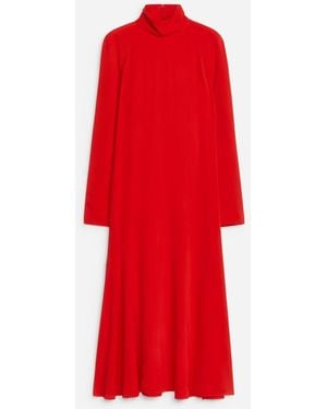 ARKET Roll-Neck Maxi Dress - Red