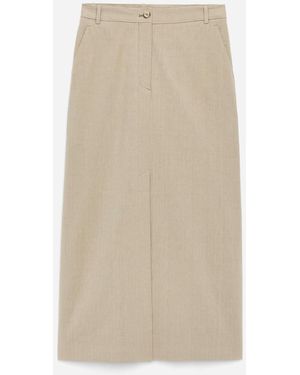ARKET Cotton-Linen Skirt - Natural