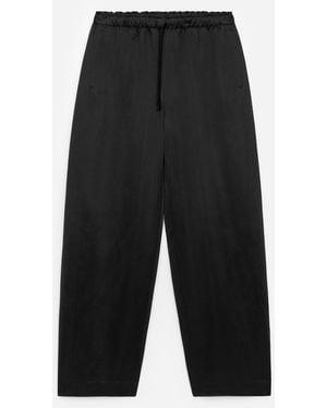 ARKET Drawstring Satin Trousers - Black