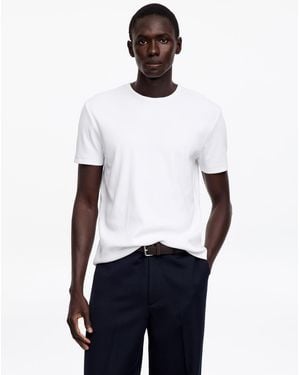 ARKET Fitted Rib T-Shirt - White