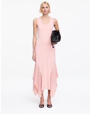 ARKET Draped Knit Dress - Pink