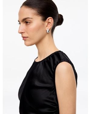 ARKET Plated Oval Earrings - Brown