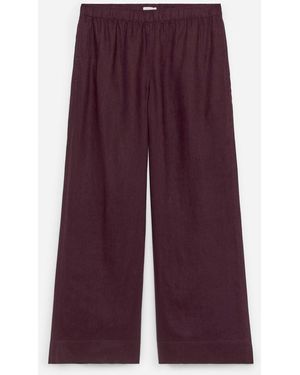 ARKET Linen Trousers - Purple