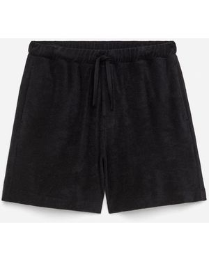 ARKET Cotton Towelling Shorts - Black