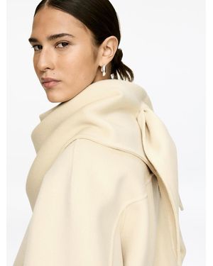 ARKET Triangle Wool Scarf - Natural