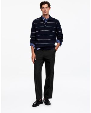 ARKET Relaxed Cotton Lyocell Trousers - Black