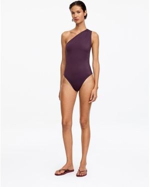 ARKET One-Shoulder Swimsuit - White