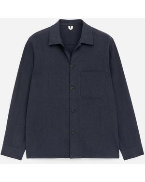 ARKET Tencel Blend Canvas Overshirt - Blue
