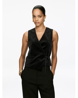 ARKET Velvet Vest - Black