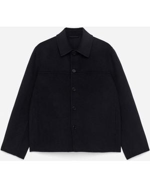 ARKET Double-Face Wool-Blend Jacket - Blue