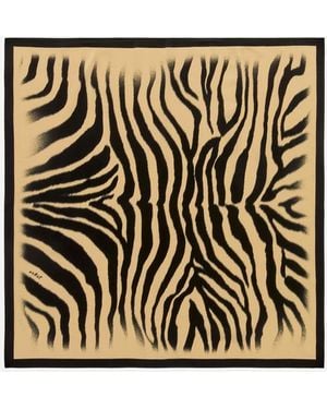 ARKET Printed Silk Scarf - Natural