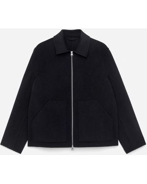 ARKET Double-Face Wool Blend Jacket - Blue