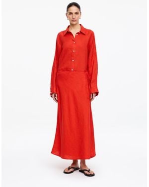 ARKET Wickelrock Aus Leinen - Rot