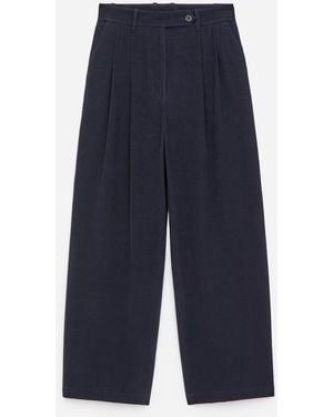 ARKET High-Waist Corduroy Trousers - Blue