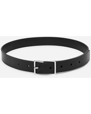 ARKET Leather Belt - White