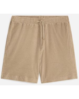 ARKET Cotton Towelling Shorts - Natural