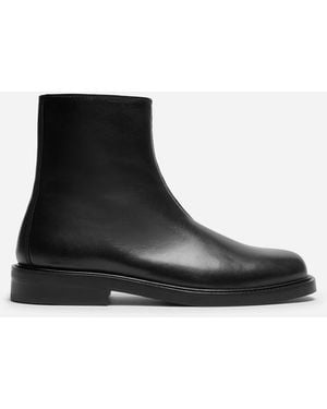 ARKET Leather Ankle Boots - Black