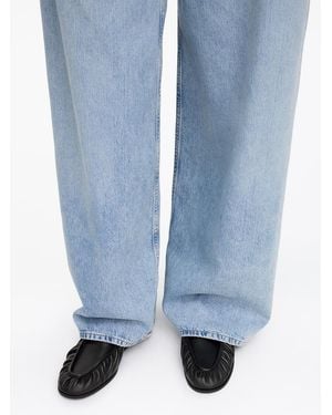 ARKET Soft Leather Loafers - Blue