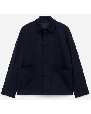 ARKET Wool-Cotton Jacket - Blue